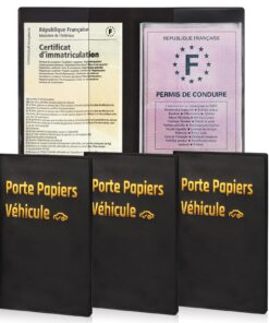 Jiawaggag 3 Pack Porte-Papiers Voiture Pratiques et Organisés pour Conducteurs (3)