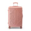 LEADZM Valise Cabine Rigide avec Coins Renforcés et Serrure à Combinaison, Léger, M/55cm - Bagage de Voyage en ABS, Or R
