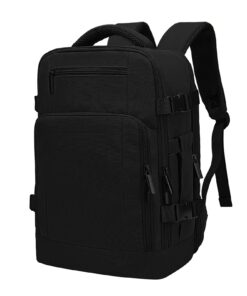 Sac à Dos Voyage Ryanair 40x20x25, Coolorific Capable Bagage Avion 40x30x20, Noir Sac à Dos Voyage Cabine Ryanair 40x2