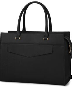 Sac à main RAINSMORE Grande Capacité Femmes PU Cuir Imperméable pour Affaires Travail