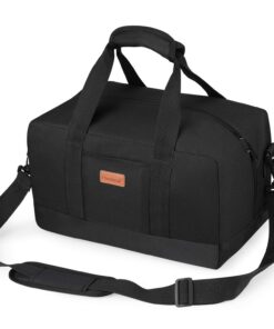 Bagage à Main de Voyage pour Ryanair - 40 x 20 x 25 cm, Sac Pliable avec Bandoulière - Noir