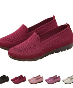 Chaussures orthopédiques générique sans lacets pour femme - respirant, antidérapantes, amortissement, soulagement des pi
