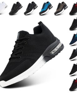 Hitmars Sneakers Running Chaussures Sport Basquettes Homme Femme EU 36-47 Blanc Noir Bleu Ligères Fonctionnelles Mode Fi