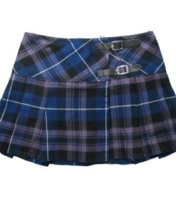 Viper London Mini Jupe de Kilt Jaune Feminine Écosse Mariage Fête