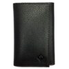 LOUNA Etui Carte Grise Cuir - Dur & Sûr, Homme & Femme - 3 Volets Noir - Ancienne Carte Grise Grand Format