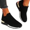 NUSGEAR Baskets Pour Femmes de Grande Taille Casual Running Sport Chaussures Respirantes pour Travail Sethoura Chaussett