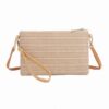 Siyecioa Bandoulière Femme en Paille,Sac Pochette Pour Téléphone Portable, Bohème Été Tissé Petit à Main,Vibrez Avec la