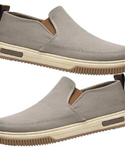 AEHO Chaussures Homme Orthopédiques Pied Large Confortable pour Marche et Sport,Marron,43 EU