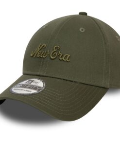 New Era 39Thirty Stretch Cap - Étanche & Respirant pour Hommes - Olive Brand Script
