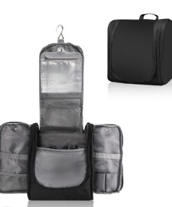 Zikenis Trousse de Toilette Voyage pour Homme et Femme, Imperméable et Tissu Oxford, avec Crochet pour Maquillage, idéal