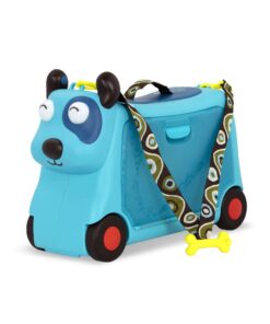 Jouet à enfourcher Valise à roulettes pour enfants - Espace de stockage pour voyages - 2 ans et plus