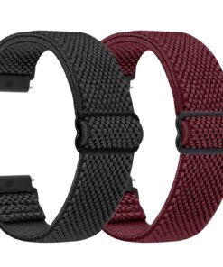 Montre en Nylon Tressé Homme et Femme - Boucle Réglable et Sangles Élastiques pour Bracelets 24mm 22mm 20mm 19mm 18mm -