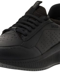 BOSS Homme Ttnm Evo Baskets à Enfiler en Cuir pour Hommes en Bosse À L'Usine