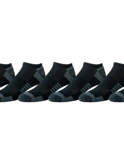 Amazon Essentials Garçon Chaussettes Invisibles en Coton pour Hommes, Rembourrées et Respirant, Style Sportif OEKO-TEX S