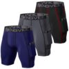 ZENGVEE Shorts de Compression pour Hommes - Cool Dryavec Poches Latérales - Idéaux pour la Course et l'Entraînement Gymn
