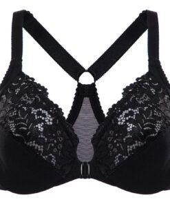 Soutien-gorge DELIMIRA Grande Taille Fermeture Devant Dentelle Armature - Femmes pour Élégance et Confort en Bassin Agré
