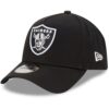 New Era NFL Casquettes Football Américain visière incurvée réglable 9Forty A-Frame Noir