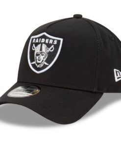 New Era NFL Casquettes Football Américain visière incurvée réglable 9Forty A-Frame Noir