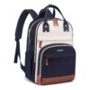 LOVEVOOK Sac à Dos Femme Antivol 15.6 Pouces Noir Beige OEKO-TEX_standard_100