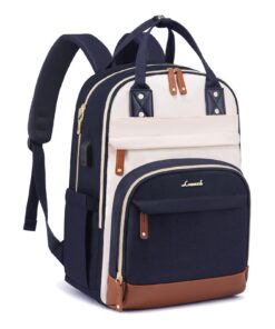 LOVEVOOK Sac à Dos Femme Antivol 15.6 Pouces Noir Beige OEKO-TEX_standard_100