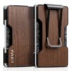 Porte-Carte VULKIT Homme Rigide Anti-Piratage Grainer Bois