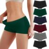 Boxer Femme Cotton Shorty Culotte Femme Taille Boyshort Coton Stretch Sports Élégant Lot de 6