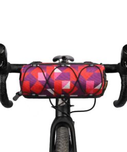 Rhinowalk – Sac de guidon camouflage rouge pour vélo de route et VTT, accessoires de cyclisme camouflés, couleur rouge c