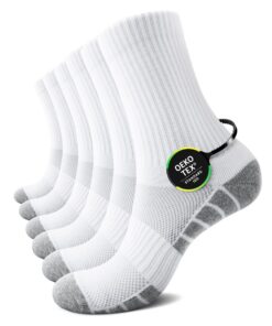 Chaussettes TUHAW Homme Femme Coton Éponge Sport OEKO-TEX STANDARD 100 Pour Tennis Course Trekking GolfLot de 6
