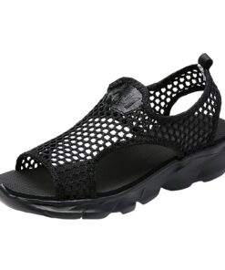 Chaussures de plage sans lacets pour femmes en été - bout ouvert - confortable - résistantes à l'eau - grande taille - t