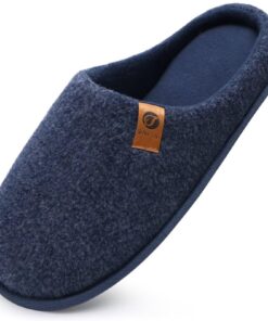 Chaussons ONCAI Homme Hiver Chauds Maison Mousse Mémoire Forme Laine Doublée Antidérapant Taille 40-49 EU