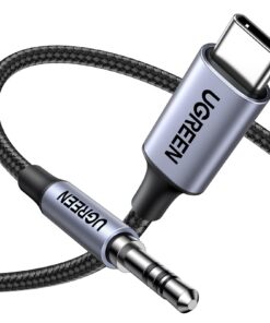 UGREEN 1M Câble USB C Jack |5mm Gris Compatible iPhone 17 Pro Max Air 16 iPad Galaxy Adaptateur Casque Audio