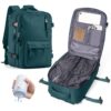 Sac à Dos de Voyage sous Vide avec Pompe - Sac à Dos Cabine Ryanair 40x30x25 cm - Sac à Dos Imperméable avec Compartimen