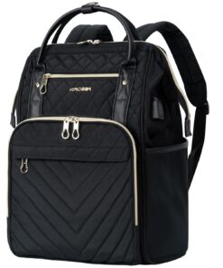 KROSER Sac à dos pour ordinateur portable de 17 pouces - Élégant sac à dos hydrofuge décontracté avec port USB - Sac de