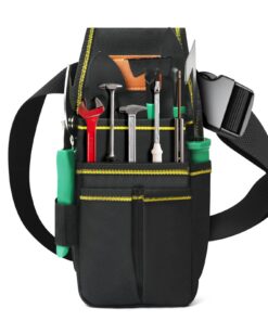 Aucuu Sac Ceinture Jardinage Unisexe Fleuriste Réglable Pochettes Outils Réparation Clôture Toiture