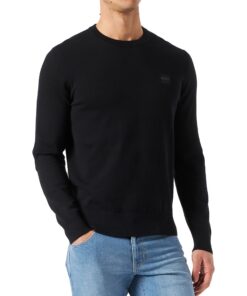 BOSS Hommes Pull en Coton à Logo Brodé - Pullover Casual pour Occasions Élégantes - M-L-XL