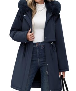RITOSTA Manteau Femme Hiver Chic Epais Parka Outdoor avec Zippé