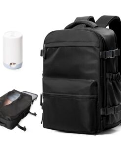 Boxsam Grand Sacs À Dos De Voyage Sous Vide Avec Pompe Pour Femme, Sac À Dos Imperméable Pour Ordinateur Portable, Sac D