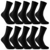 Chaussettes sockenkauf24 Confortable Coton Respirantes Homme Femmes OEKO-TEX STANDARD 10 Paires