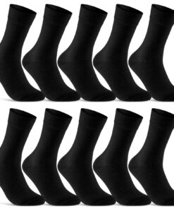 Chaussettes sockenkauf24 Confortable Coton Respirantes Homme Femmes OEKO-TEX STANDARD 10 Paires