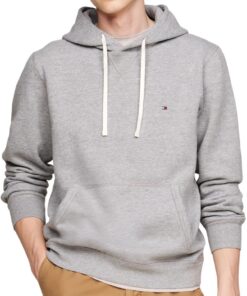Tommy Hilfiger Sweat à Capuche Homme Essentiel en Fleece Confortable pour Utilisation Urbaine et Sportive - Taille Norma