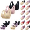 "Lot de 3 Soutien-Gorge Femme Sport Sans Armature Ouvert Devant Soft pour Yoga Fitness Lingerie Pas Cher"