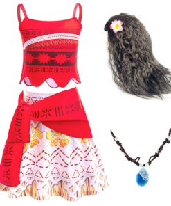 Robe de princesse Vaiana costume Noël et Anniversaire pour enfants Robe Vaiana cosplay Carnival