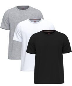 T-shirts SoftSpun 3 Pack Unisex 100% Cotton | Premium Plain Crew Neck T-shirts pour Hommes | OEKO-TEX STANDARD 100 SoftS