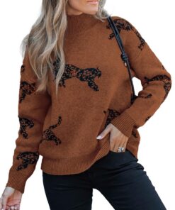 CUPSHE Pullover à manches longues en tricot confortable pour femme en hiver - Chauffant et détendu - Taille S-M
