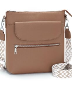 Sac JSDOST Femme Multipoches avec 4 Poches Zippées et 7 Compartiments pour Femme
