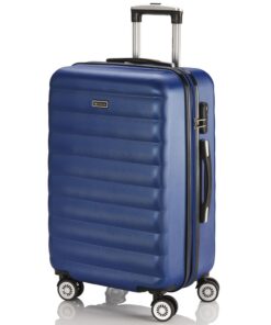 Valise Rituelle ITACA Moyenne Rigide Bleu pour Tout Voyage et Déplacement Sobre et Fonctionnel