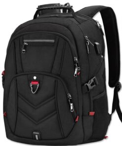 NEWHEY Sac à Dos Ordinateur Homme ImperméableUSB Charging Port Grande Capacité Voyage d'affaires Collège