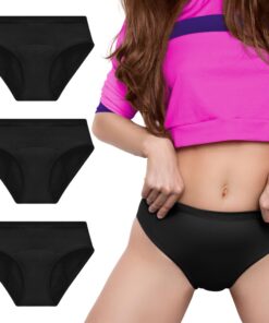 Culottes menstruelles adolescentes en fibre de bambou absorptive nid d'abeille | Écologiques et réutilisables pour jeune