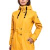 Veste de pluie imperméable Navahoo B934 avec capuche pour femme et doublure en peluche