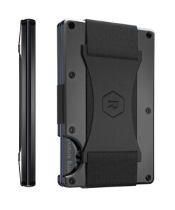 Le Ridge Portefeuille Carbone forgé - Ultra léger avec bloqueur RFID pourhommes - Poche - Noir